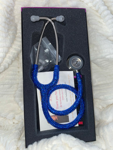 Royal Blue Bling Stethoscope